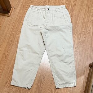 Christopher & Banks Women's Cream Trousers